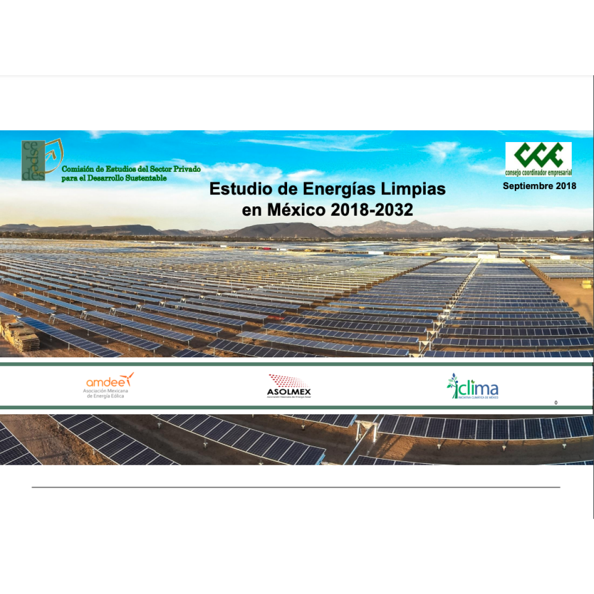 Estudio Energías Limpias en México 2018 2032 Asolmex